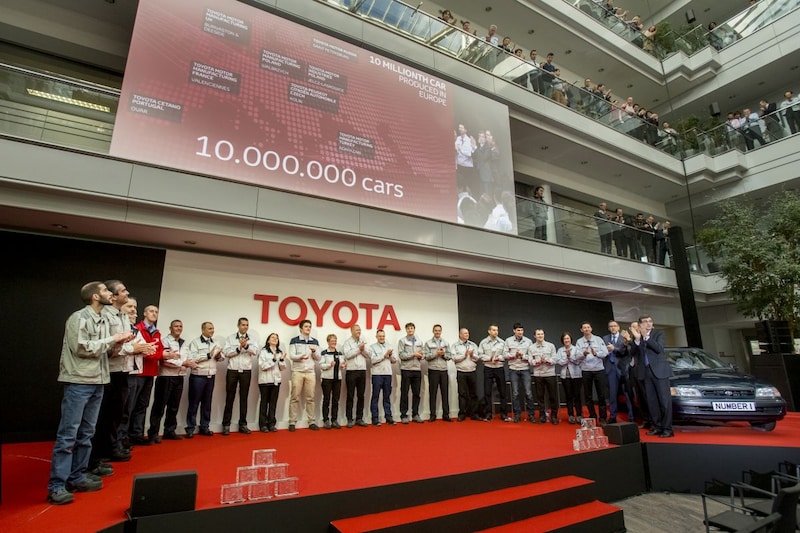 Tien miljoenste Europese Toyota een feit
