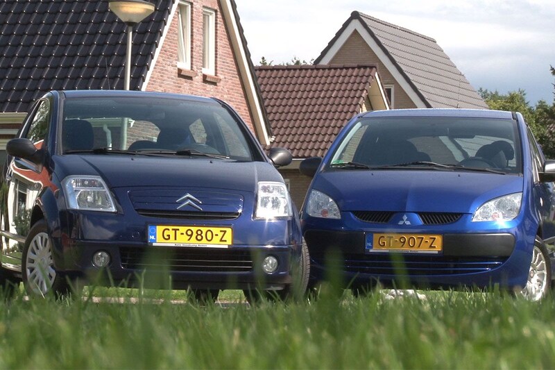 Occasiontest - Citroën C2 (2006) vs. Mitsubishi Colt (2008)
