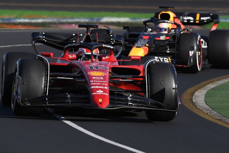 Charles Leclerc Ferrari en Max Verstappen Red Bull F1 (ANP)