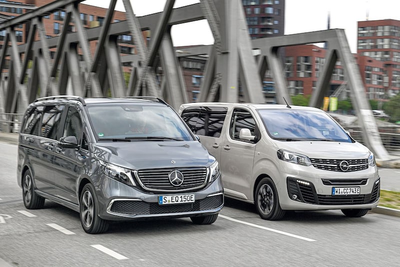 Mercedes-Benz EQV vs. Opel Zafira e-Life