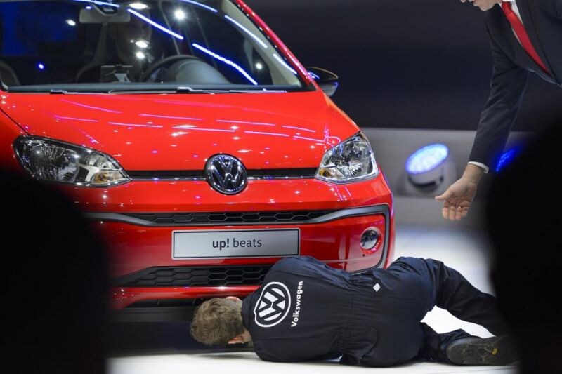 Activist onderbreekt presentatie Volkswagen