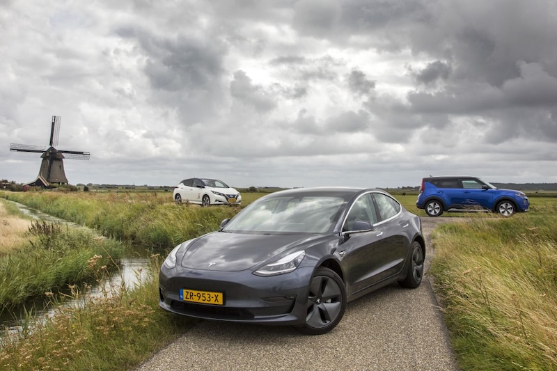 EV's elektrisch rijden bijtelling Nederland Tesla Kia Nissan