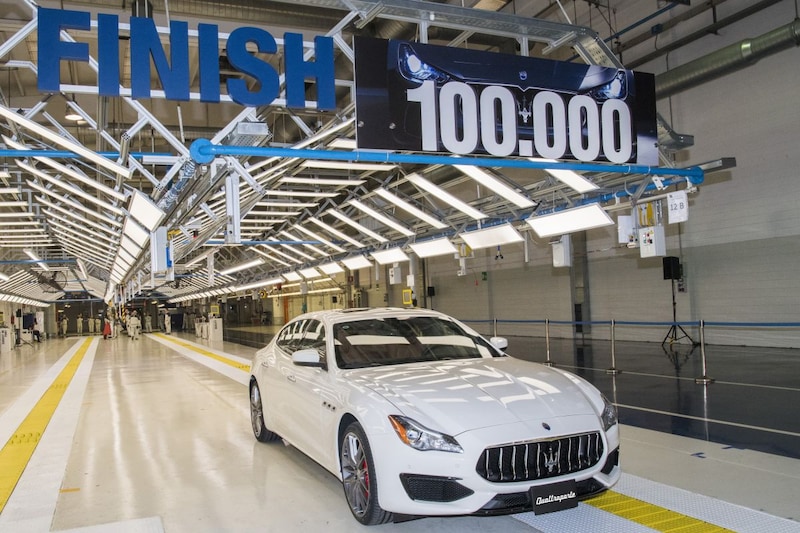 100.000ste Maserati uit Grugliasco