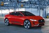 Jaguar spuit i-Pace Concept rood voor Genève
