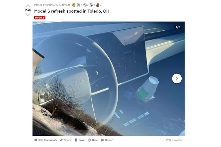 Tesla Model S stuurwiel Reddit