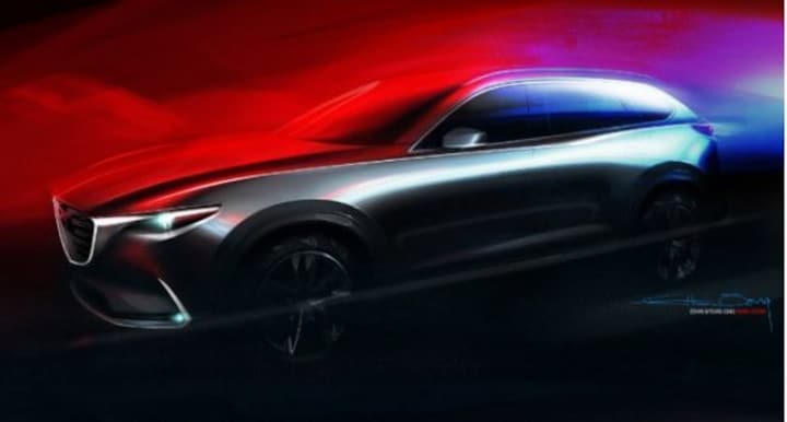 Mazda stuurt teaser nieuwe CX-9 de wereld in