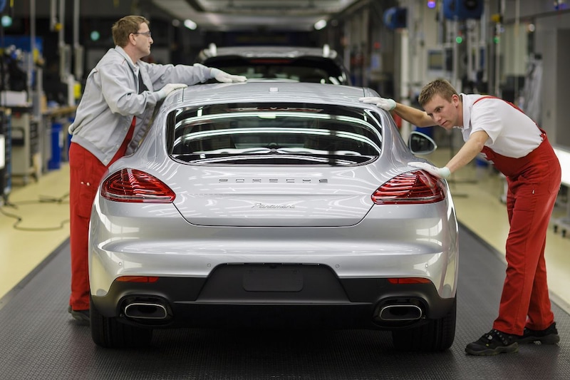 Porsche fabriek productie Leipzich