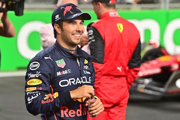 Sergio Pérez at Red Bull Racing. GP Saoudi Arabië 2022. ANP 