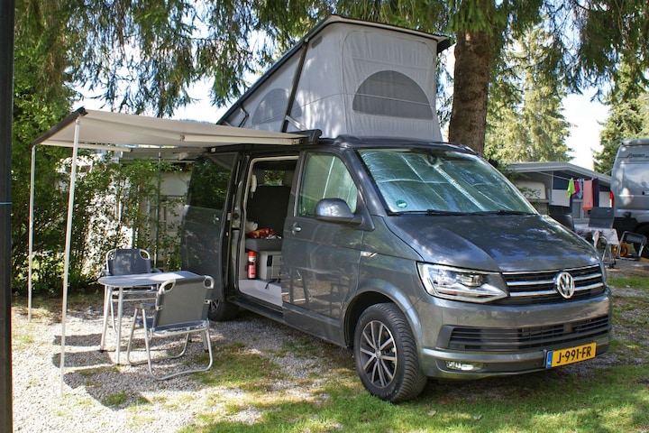 Camper Volkswagen California Zuid-Frankrijk camping kamperen