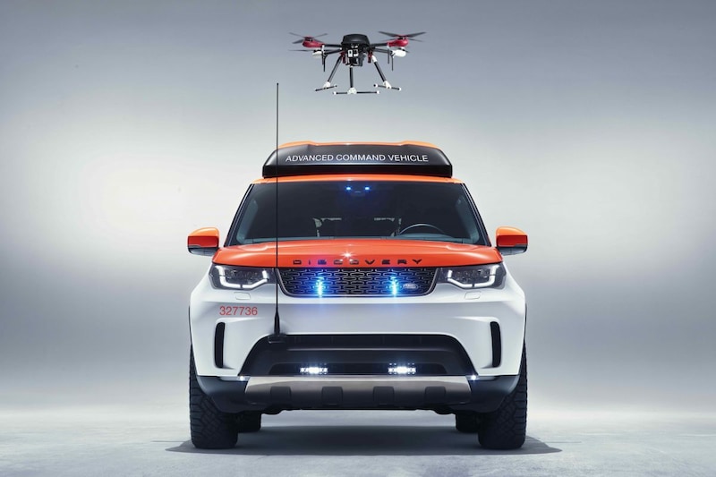 Land Rover Discovery krijgt hulp van drone