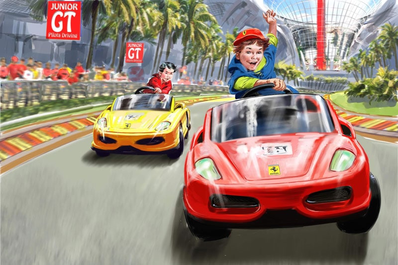 Ferrari pretpark bijna klaar 