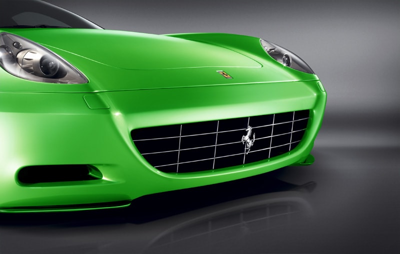 Groene Ferrari's