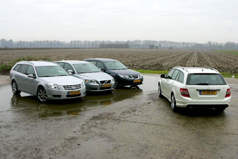 Cadillac BLS Wagon-Volvo V50-Mercedes C-klasse Estate-Saab 9-3 Sport Estate