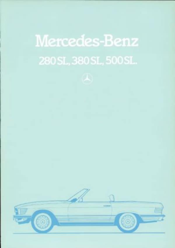 Mercedes-benz 280 Sl,380 Sl,500 Sl 