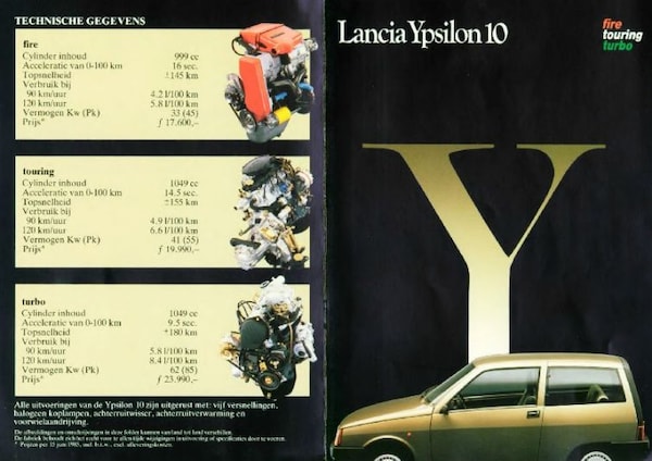 Lancia Ypsilon 10 Fire,touring,turbo
