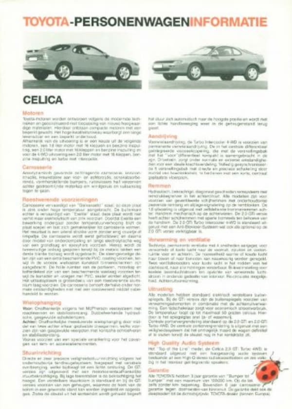 Toyota Celica Sti,gti,gti-turbo