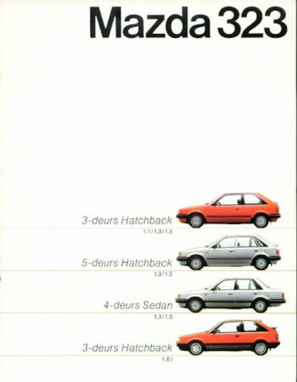 Mazda Hatchback1.1,1.3,1.5,sedan1.3,1.5,1.6i 323