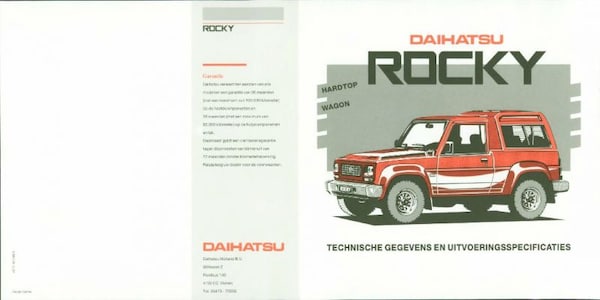 Daihatsu Rocky Hardtop,turbo,diesel,wagon,sx,se,