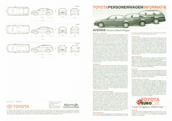 Toyota Avensis Sedan,liftback,wagon