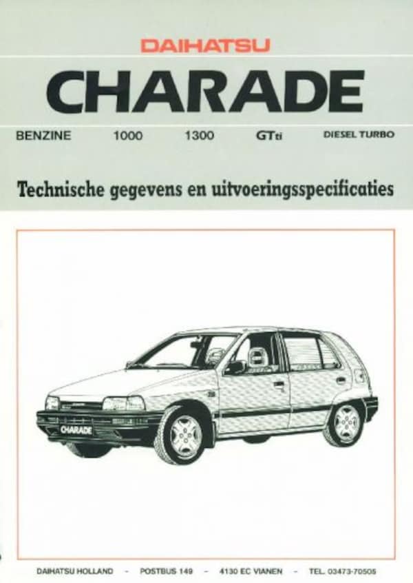 Daihatsu Charade 1000,1300,gtti,diesel,turbots,cs,