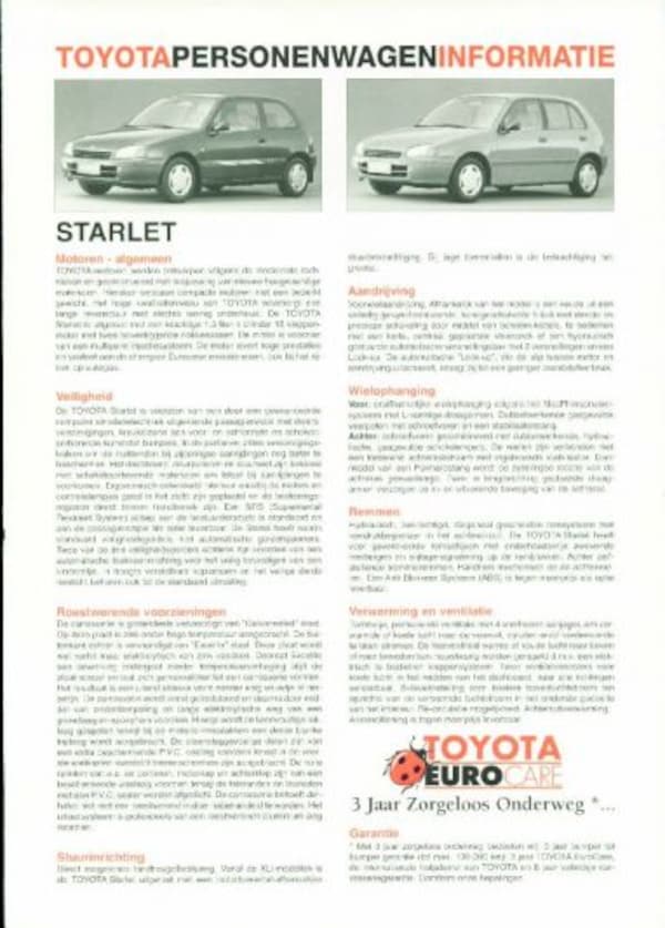 Toyota Starlet 1.3,gli,16v,