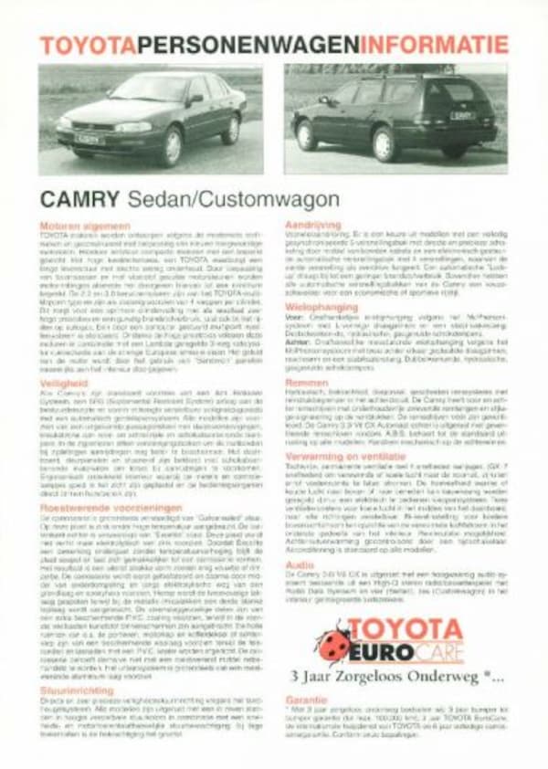 Toyota Camry Sedan,customwagon,gl,gx,xl