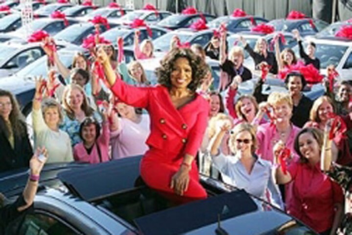 Oprah moet Volkswagen Routan helpen
