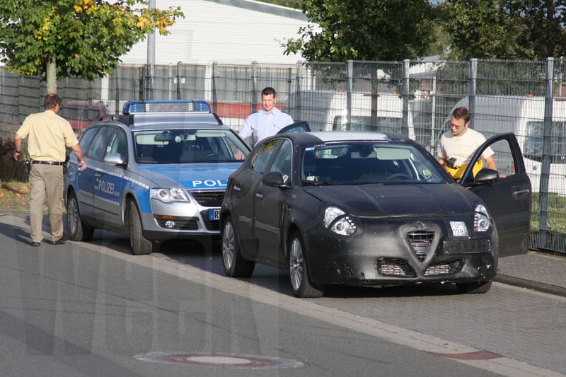 Duitse politie inspecteert Alfa Milano