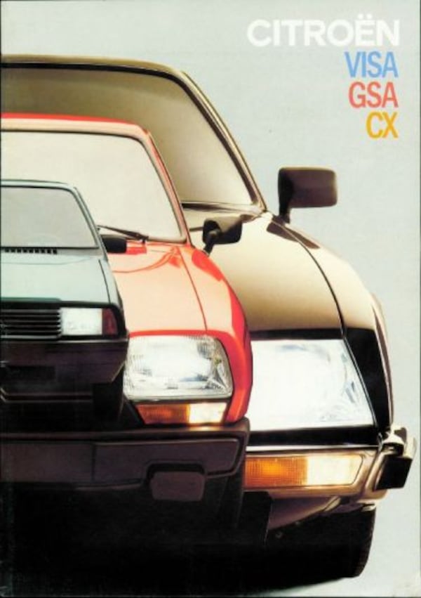 Brochure Citroën Visa, GSA, CX