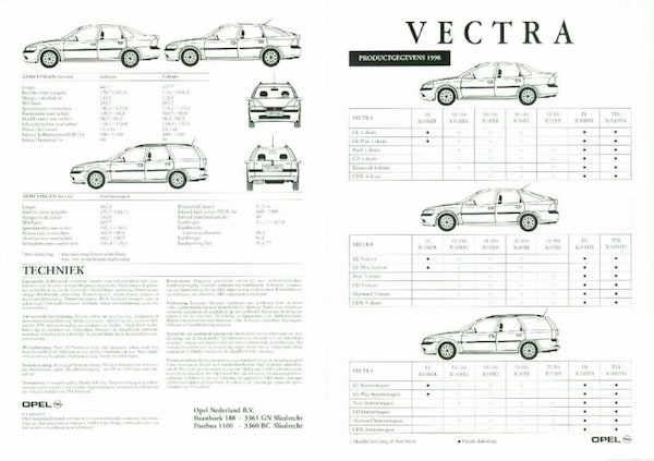 Opel Vectra Gl,cd,cdx