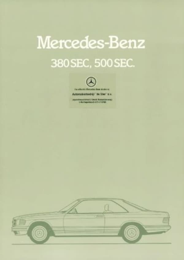 Mercedes-benz 380sec 500sec 
