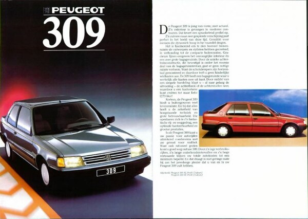 Peugeot  309 Xe,ge,xld,gld,xl,sr,gt,xs,gti
