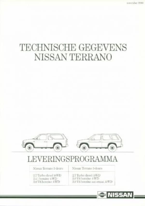 Nissan Terrano 2.7 Turbo Diesel,2.4i,3.0v6