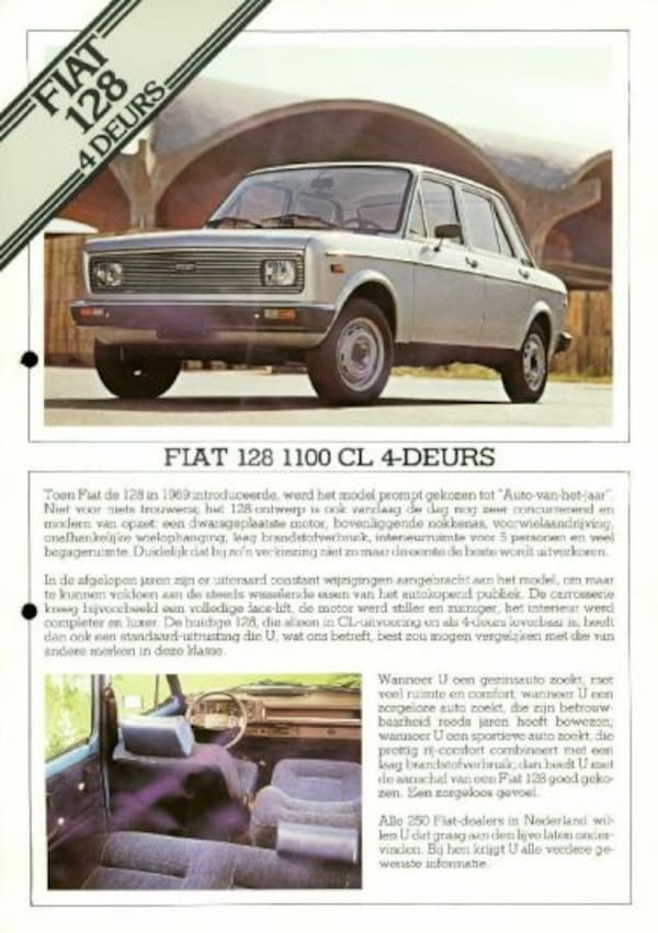 Fiat 128 1100 Cl 4 Deurs