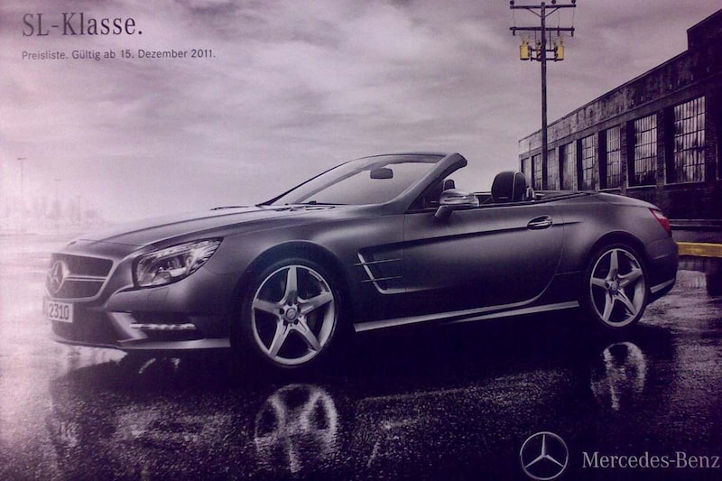 Gelekt: brochure Mercedes SL