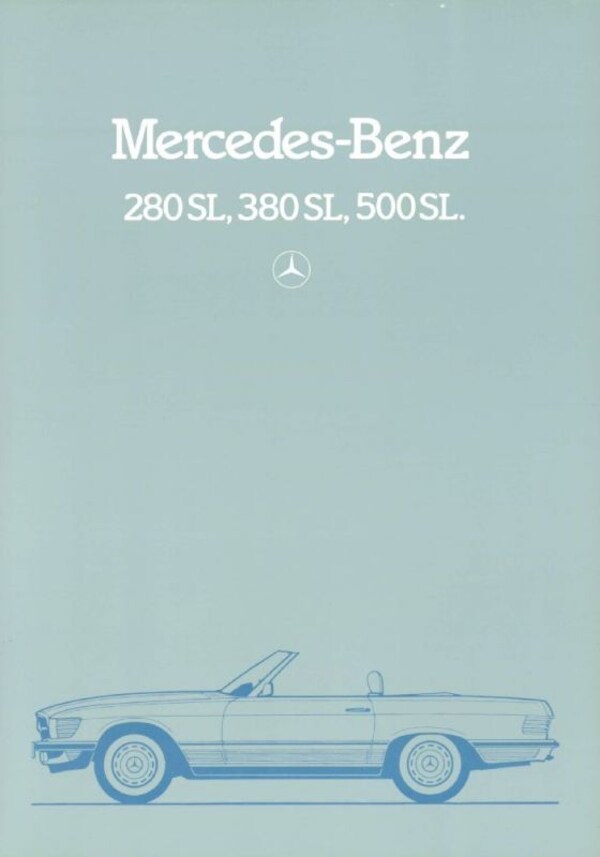 Brochure Mercedes-Benz SL 1983