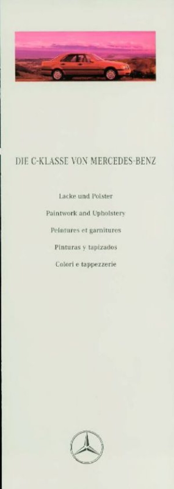 Brochure Mercedes-Benz C-klasse Lacke und Polster 