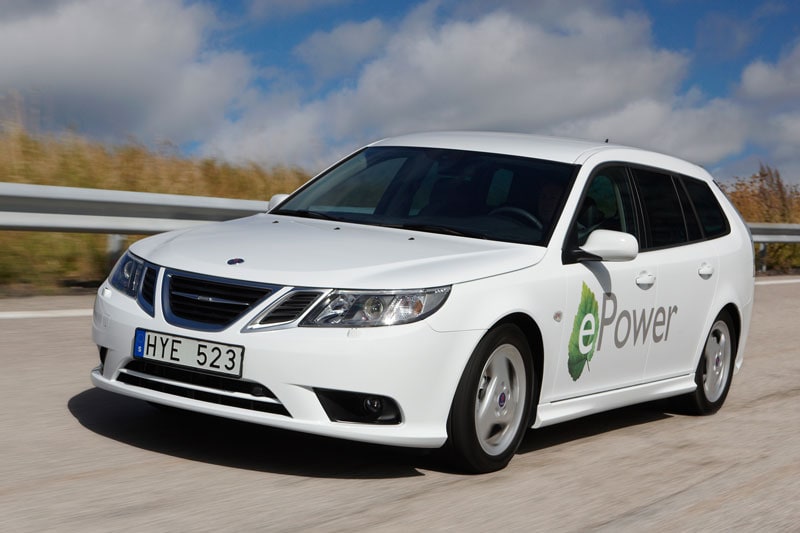 "Elektrische auto's uit Saab-fabriek"