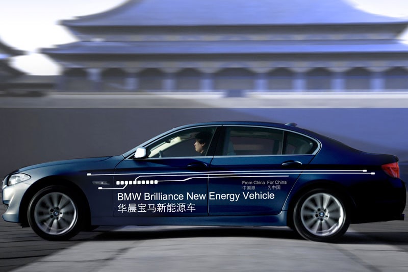 BMW 5-serie als plug-in hybride in Sjanghai