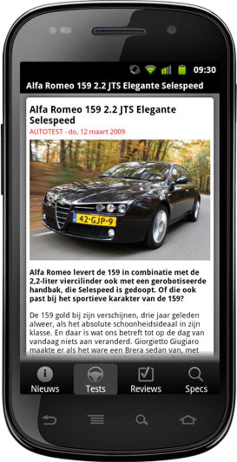 AutoWeek-app nu ook voor Android-telefoons
