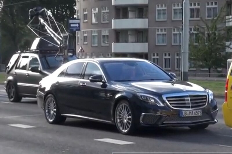 Mercedes S 65 AMG gesnapt tijdens videoshoot