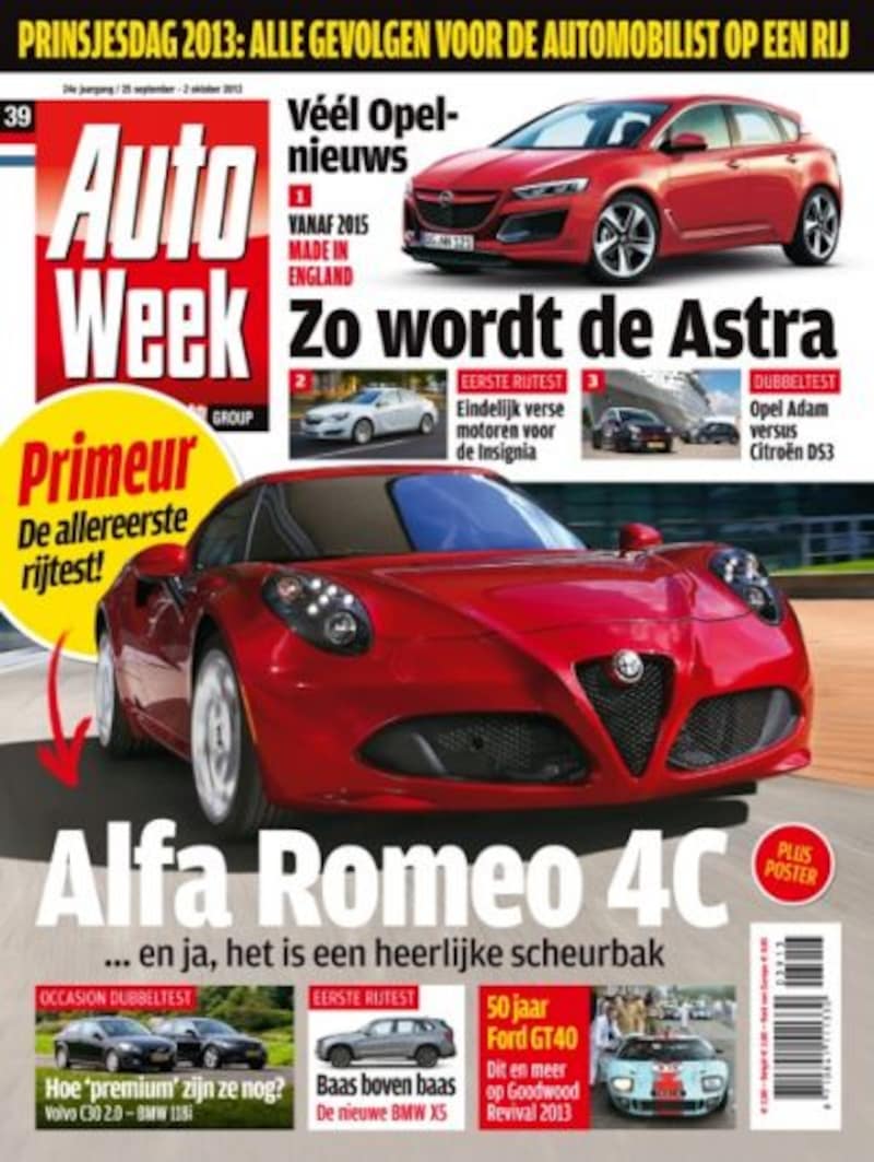 AutoWeek 39: Alfa 4C, Goodwood Revival en Opels