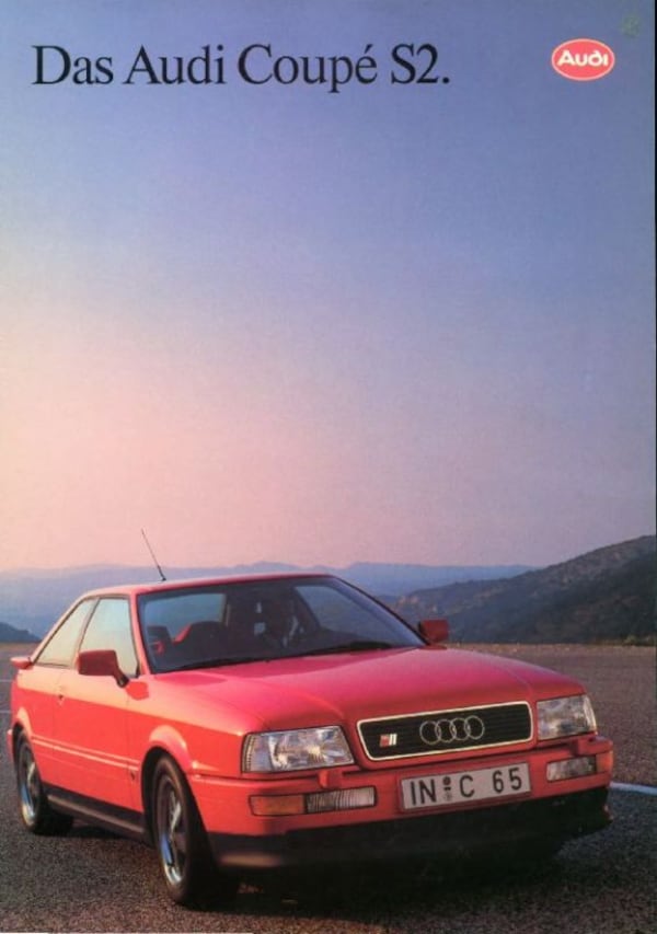 Brochure Audi Coupé S2 1991