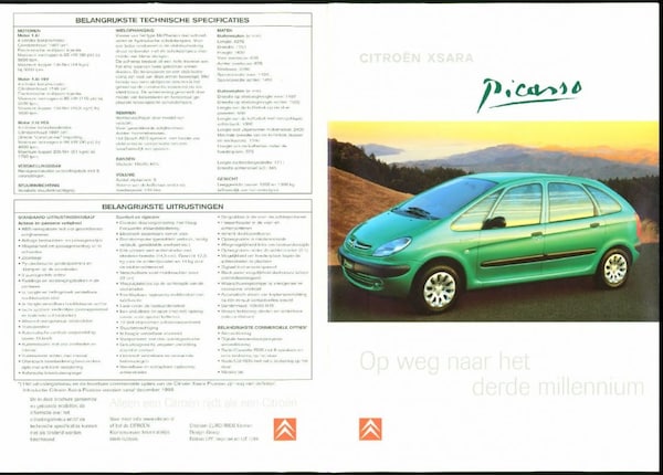 Brochure Citroën Xsara Picasso 1999