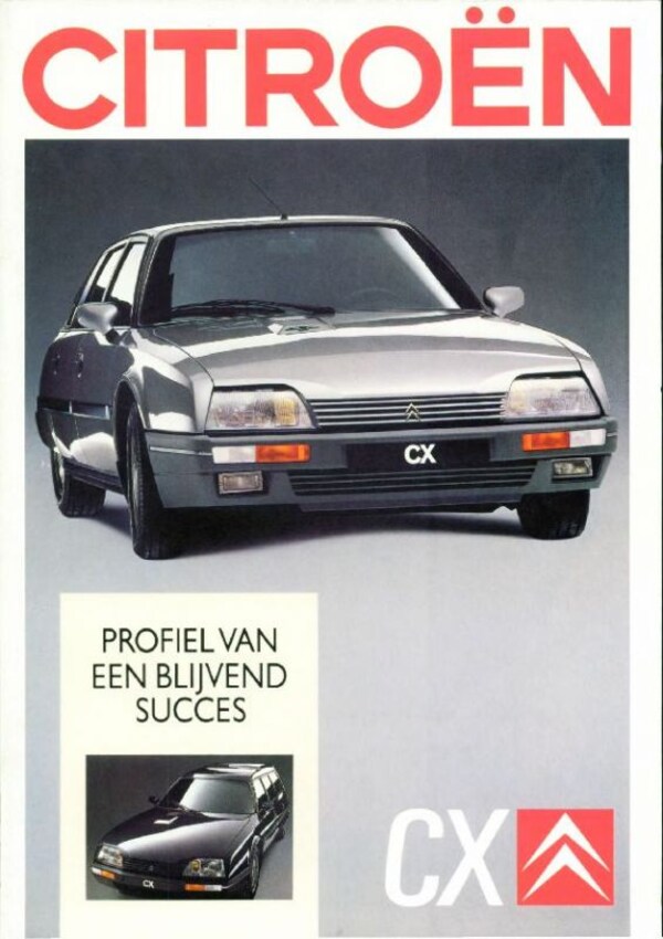 Brochure Citroën CX 1987