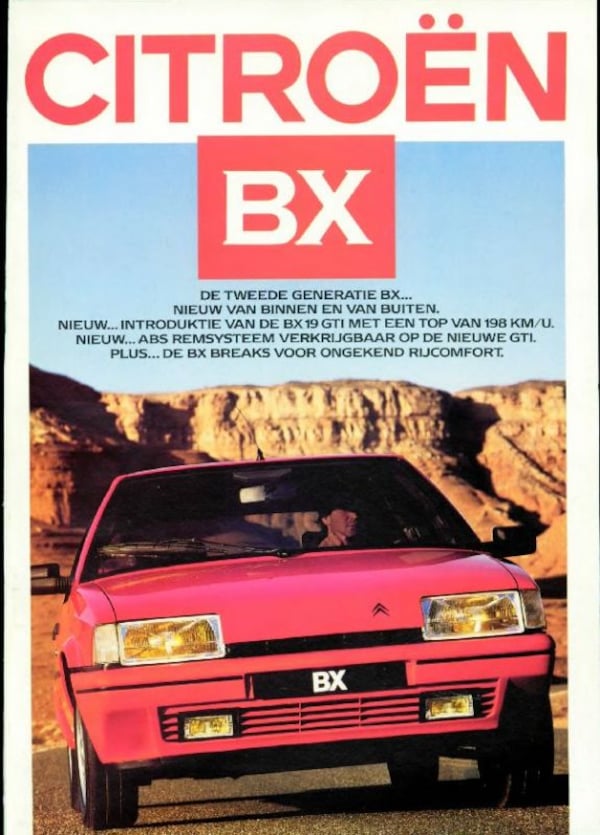 Brochure Citroën BX 1986