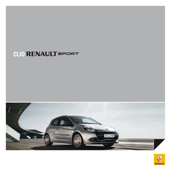 Brochure Renault Clio Renault Sport 2009