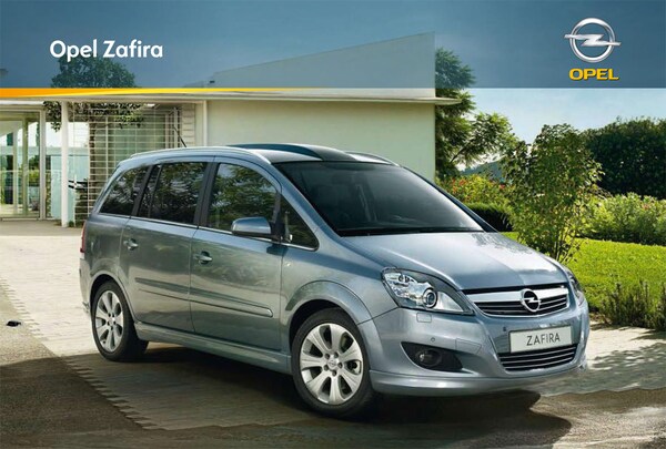 Brochure Opel Zafira 2008
