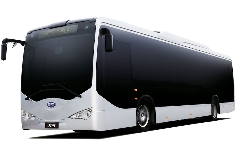 35 elektrische BYD-bussen naar Schiphol