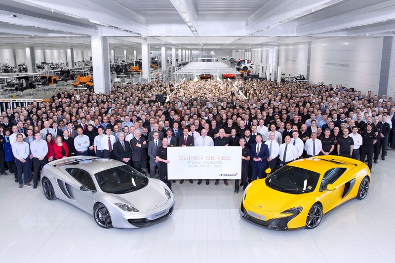 5.000e McLaren uit Super Series gebouwd